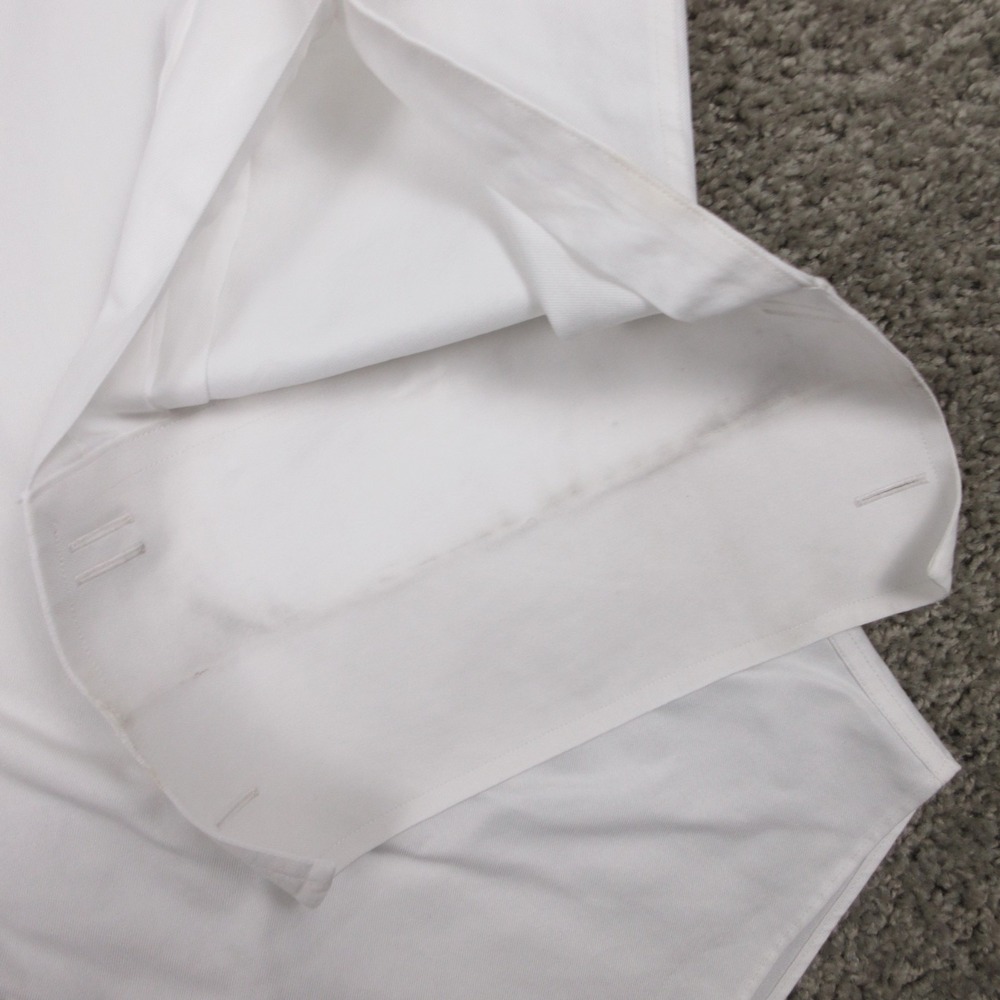 Charles Tyrwhitt Shirt Mens L 16.5 33 White Solid French Cuff Dress Button Up - Picture 4 of 12